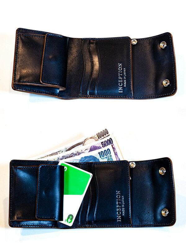 INCEPTION インセプション HORSE BUTT LEATHER TRUCKER WALLET SHORT