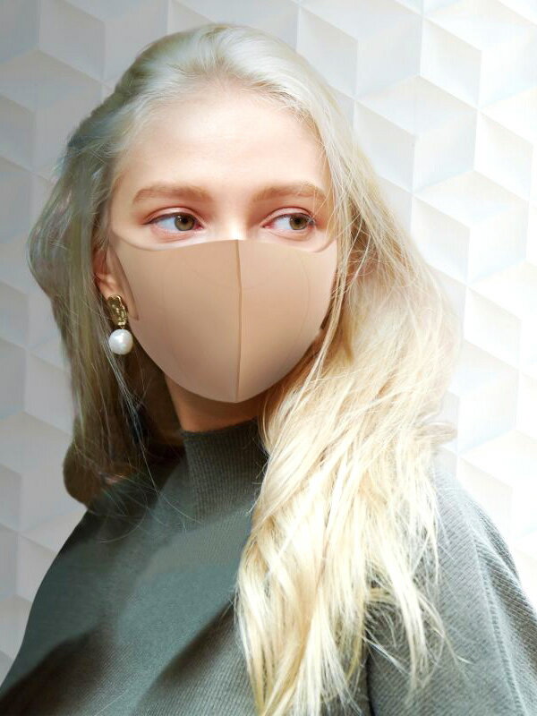 ULTRA PUFF MASK JIGGLY ベージュM ゆうメール便送料無料】ULUTRA PUFF MASK JIGGLY マスク 洗える ピンク