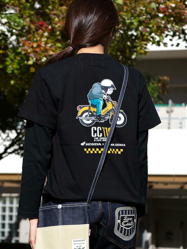 KOJIMA GENES 児島ジーンズ Tシャツ HONDA ホンダ クロス カブ コラボ