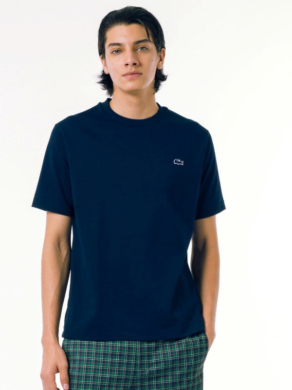 おしゃれ★Lacoste ラコステ ロゴ Tシャツ 日本未入荷 LACOSTE ラコステ Tシャツ アウトライン クロック メンズ レディ