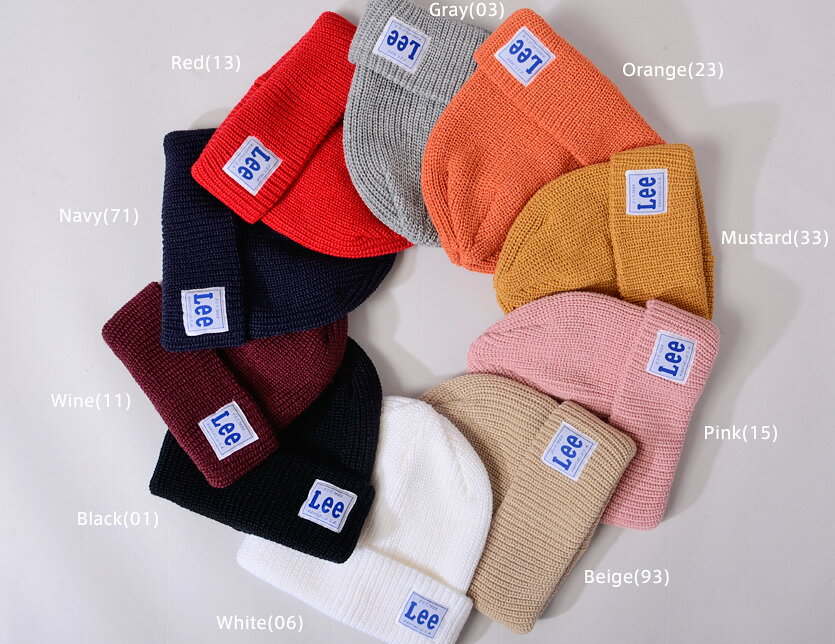【ゆうメール便送料無料】LEE リー ニット帽 メンズ レディース ユニセックス キッズ ブランド かわいい 帽子 キャップ LEE WATCH CAP ワッチキャップ ニットキャップ ビーニー アクリル リブニット ロゴ ピスネーム ペア リンクコーデ LEE-KNITCAP 100-176316