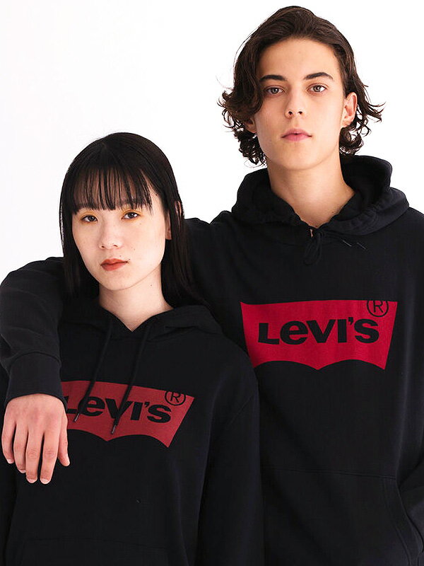 LEVI 039 S リーバイス パーカー レディース メンズ ユニセックス おしゃれ かわいい ブランド ロゴ バットウイング LEVIS Levi 039 s プルパーカー プルオーバー カジュアル スポーツ ダンス ペア リンクコーデ 19622-0018-0005 父の日 ギフト プレゼント