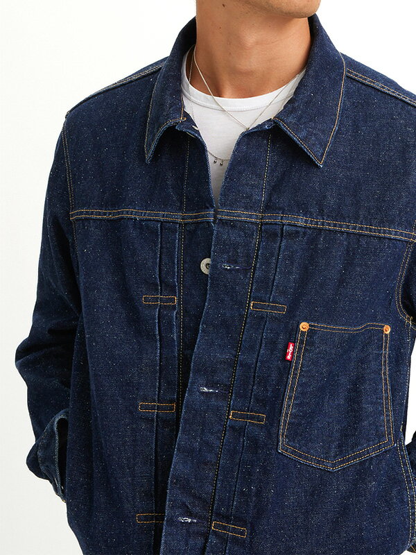 LEVIS リーバイス プレミアム LEVI'S PREMIUM ジャケット メンズ レディース デニムジャケット 1st トラッカージャケット  ゆったり 大きいサイズ ダークインディゴ WORN IN TYPE I リラックスフィット 赤耳 セルビッチ BIGE A3174-0002