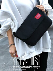 Manhattan Portage マンハッタンポーテージ メッセンジャーバッグ ショルダーバック バッグ 斜め掛け メンズ レディース ユニセックス Casual Messenger SLIM カジュアル ブラック 正規品 男女兼用 通勤 通学 人気 MP1605JRS 母の日 ギフト プレゼント