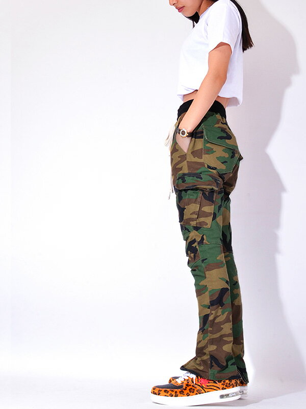 mnml ミニマル カーゴ スキニー パンツ メンズ レディース スリム ストレッチ ユニセックス CARGO DRAWCORD PANTS カーゴ ドローコード パンツ 伸縮 楽 裾ジップ ストリート スポーツ カジュアル カモ 迷彩 18ML-AW301P M2017-P301