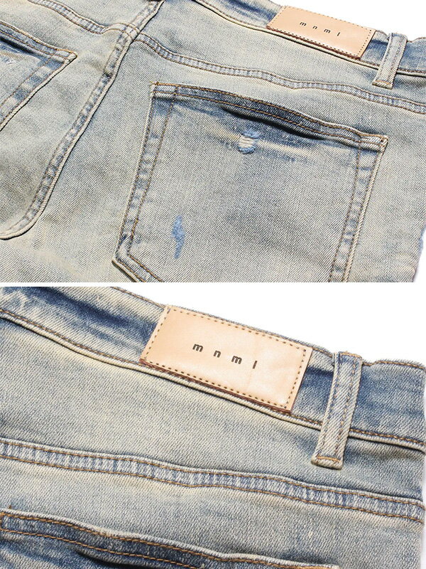 mnml ミニマル スキニー X165 PASLEY STRETCH DENIM ペイズリー