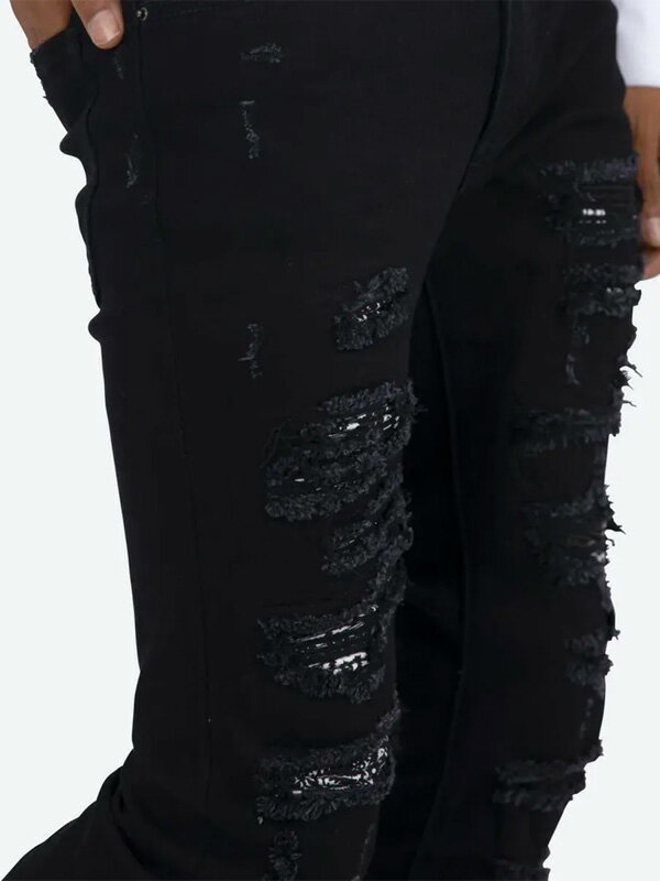 mnml ミニマル スキニー X165 PASLEY STRETCH DENIM ペイズリー