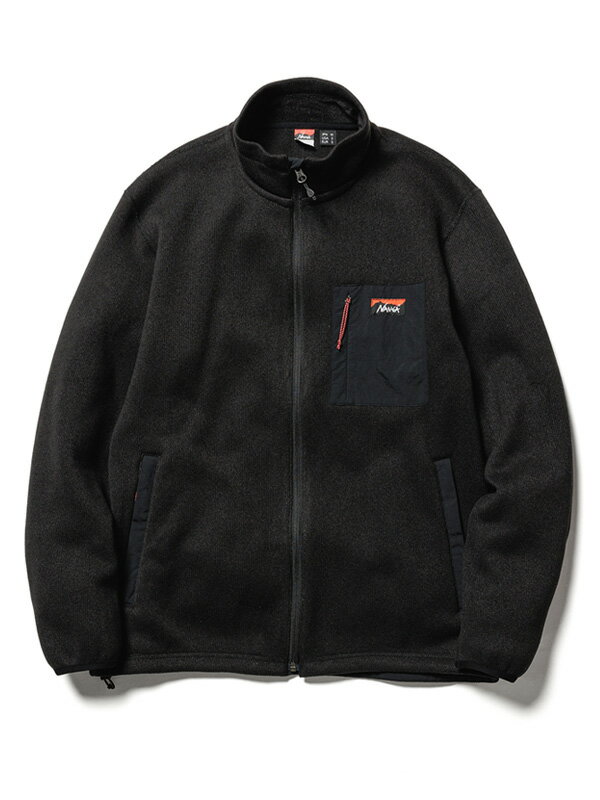 NANGA ナンガ フリース ジャケット メンズ レディース おしゃれ シンプル かわいい ゆったり 大きいサイズ POLARTEC FLEECE ZIP BLOUSON ポーラテック フリース ジップブルゾン アウトドア キャンプ BBQ 登山 インナー アウター N1PZBK