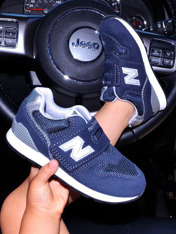 New Balance ニューバランス スニーカー キッズ 996 IZ996 マジックテープ 男の子 女の子 13.0 13.5 14.0 14.5  15.0 15.5 16.0 16.5 軽量 履きやすい 子供靴 NB new balance ブラック ネイビー グレー 親子コーデ お揃い