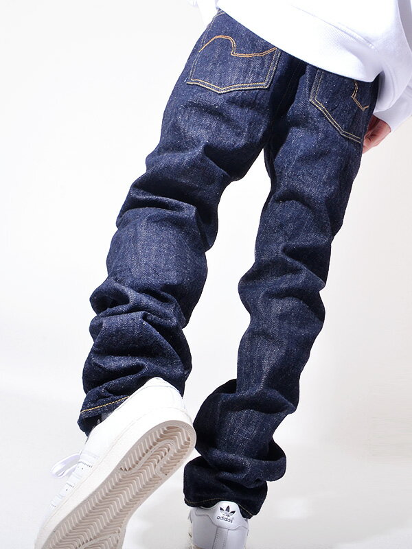 ONI DENIM 鬼デニム ジーンズ デニム パンツ メンズ 12オンス 12oz Natural Indigo Loose Weave Denim KIRAKU 鬼楽 天然藍 ルースウィーブ ストレート レギュラーフィット ライトオンス ドーナツ ボタン ONI-206-KIRAKU 父の日 ギフト プレゼント