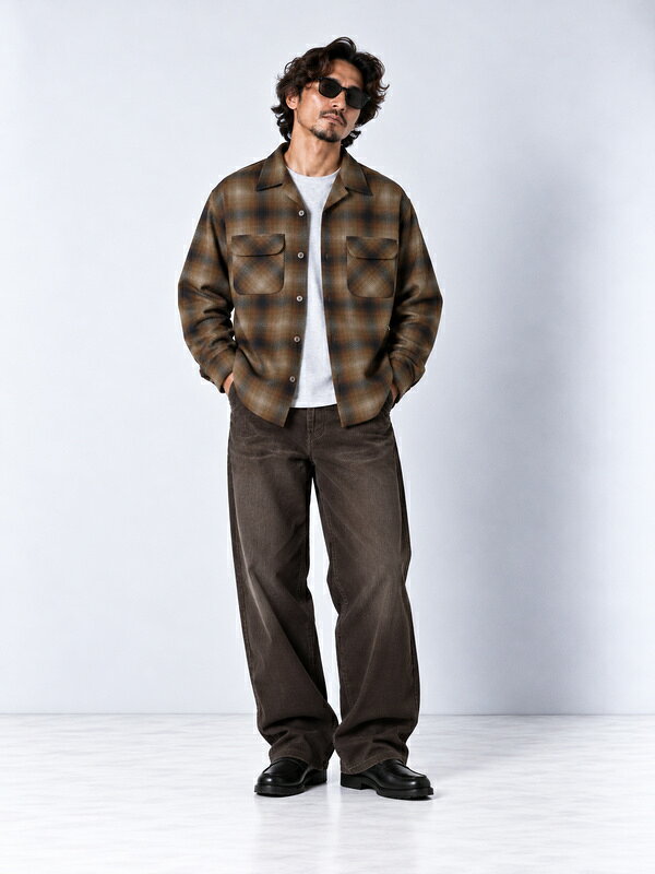 PENDLETON ペンドルトン ウール オープン カラー シャツ ボードシャツ