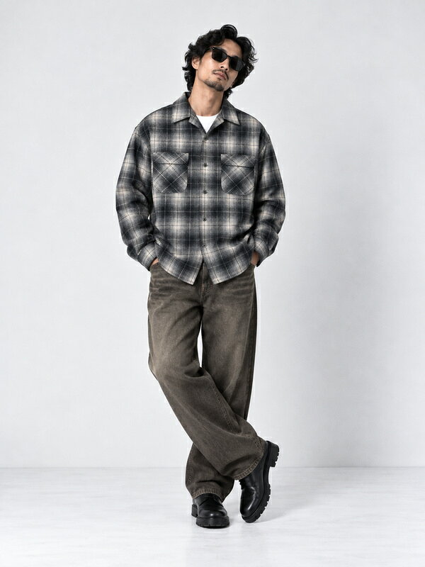 PENDLETON ペンドルトン ウール オープン カラー シャツ ボードシャツ