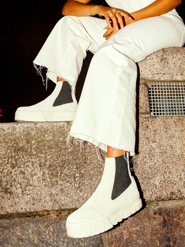 PUMA MAYZE CHELSEA Boot プーマ スニーカー レディース 白 厚底