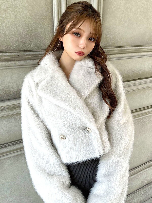 RESEXXY リゼクシー ファージャケット レディース おしゃれ かわいい シンプル シャイニー ファー クロップド ブルゾン ラメ オリジナルファー クロップド丈 ジャケット ブルゾン 羽織 ビッグカラー スタイルアップ 小顔効果 152460269001 RESEXXY リゼクシー ファージャケット レディース おしゃれ かわいい シンプル シャイニー ファー クロップド ブルゾン ラメ オリジナルファー クロップド丈 ジャケット ブルゾン 羽織 ビッグカラー スタイルアップ 小顔効果 152460269001