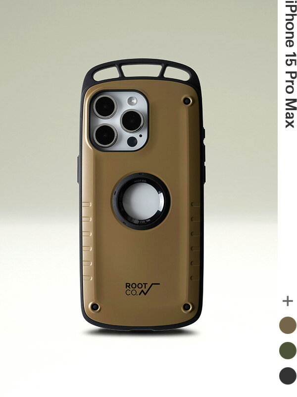 Rakuten - ROOT CO ルートコー iPhone 15PROMAX ケース おしゃれ シンプル かわいい アイフォン15 シリーズ メンズ レディース GRAVITY Shock Resist Case Pro アウトドア キャンプ BBQ 登山 衝撃 耐衝撃 携帯ケース 携帯カバー カラビナ GSP-4343
