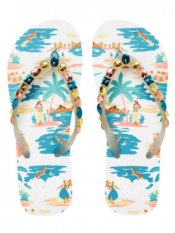 ROXY ロキシー サンダル レディース つっかけ ぺたんこ おしゃれ