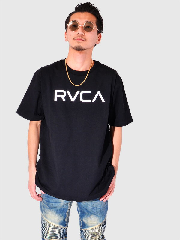 楽天RODEO BROS ／ ロデオブロスRVCA ルーカ Tシャツ レディース メンズ ユニセックス 半袖 ブランド スポーツ カジュアル 大きめ おしゃれ かわいい ブラック ホワイト ビッグ ルカ BIG RVCA TEE カットソー トップス 白 黒 ペア リンクコーデ BE041-226 父の日 ギフト プレゼント