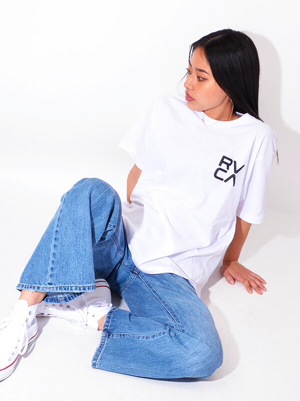 【メール便送料無料】RVCA ルーカ Tシャツ メンズ レディース ユニセックス 半袖 ブランド おしゃれ かわいい スポーツ 大きいサイズ 綿 100% BALANCE ARC ロゴ Tシャツ ルカ ペア リンクコーデ BB041-202 夏休み ギフト プレゼント