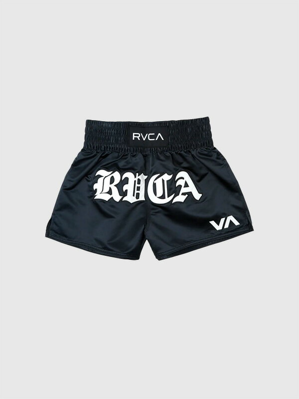 RVCA ルーカ パンツ ショートパンツ メンズ レディース ジム トレーニング ボクシング 総合 キックボクシング ムエタイ ハーフパンツ ムエタイトランクス MUAY THAI MOD SHORT 15 スポーツウェア キックパンツ RVCA VA ロゴ ルカ BE041-607