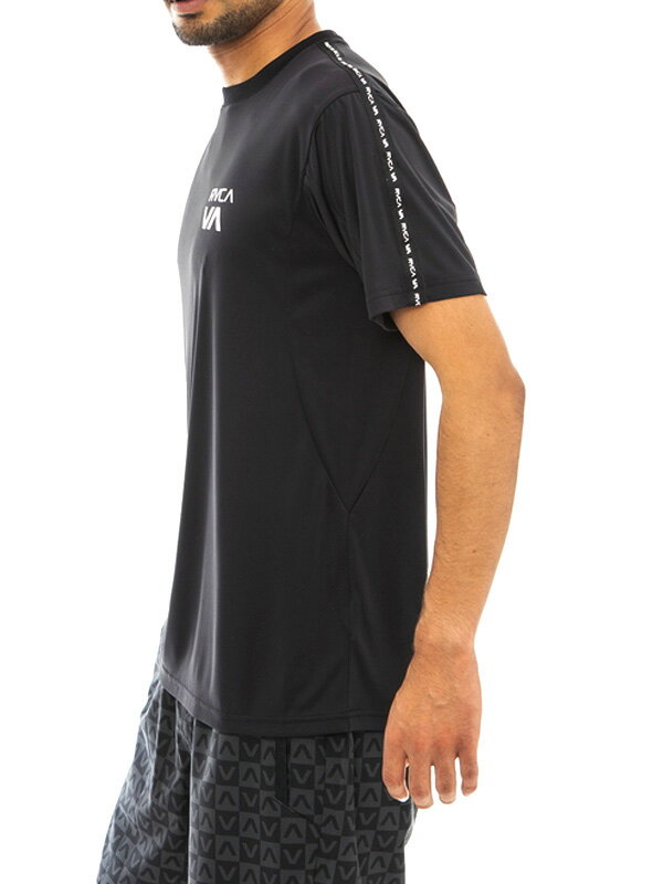 【在庫処分】RVCA ルーカ Tシャツ ラッシュガード メンズ レディース 半袖 おしゃれ かっこいい シンプル RVCA SPORT VENT TAPE ST ルカ スポーツ UV紫外線プロテクション加工 サーフィン 海 川 マリンスポーツ BBQ BD041-814