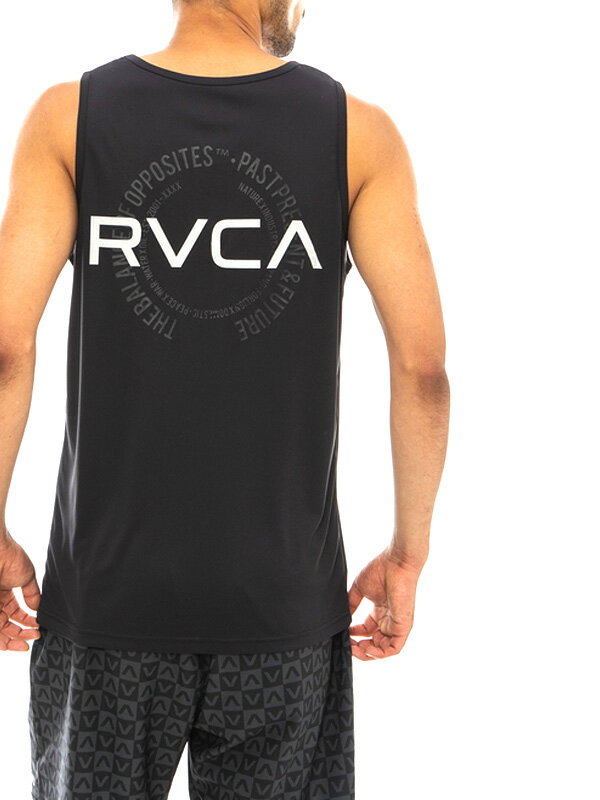 RVCA ルーカ タンクトップ メンズ レディース おしゃれ かっこいい シンプル VA LEVELS TANK ルカ スポーツ UV紫外線プロテクション加工 サーフィン 海 川 マリンスポーツ BBQ ジム トレーニング ウェア 日焼け防止 ノースリーブ BD041-816 父の日 ギフト プレゼント