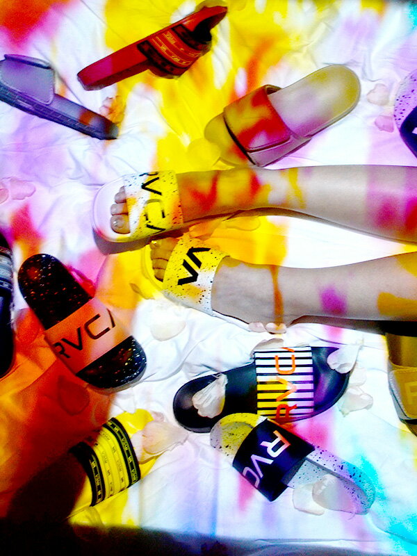 【RVCA】レオ スライド サンダル RVCA ルーカ サンダル メンズ レディース ユニセックス ぺたんこ