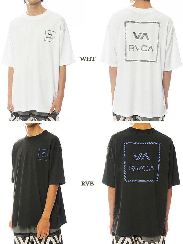 RVCA■ルーカ ボックスロゴ 半袖 コットン Tシャツ 白黒 ゆうメール便送料無料】RVCA ルーカ Tシャツ レディース メンズ