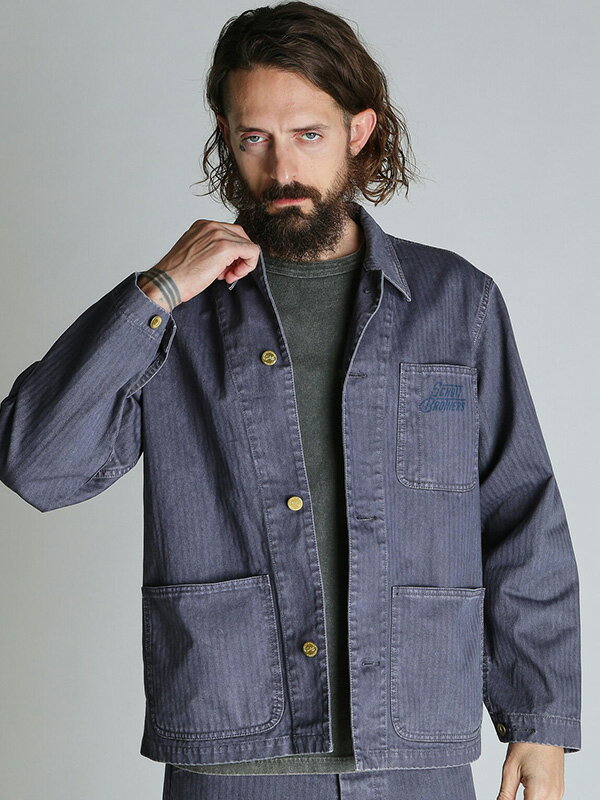 Schott ショット ジャケット カバーオール ヘリンボーン ワーク 綿 100