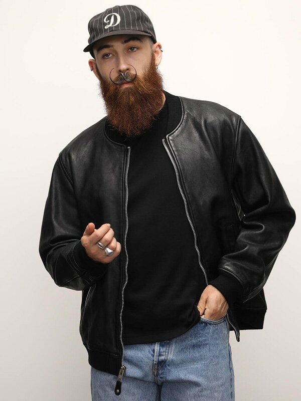 着丈63身幅62肩幅51 Schott オールレザー MA-1 USA製 着丈63身幅62肩幅51 Schott オールレザー MA-1 USA製 schott（レザー