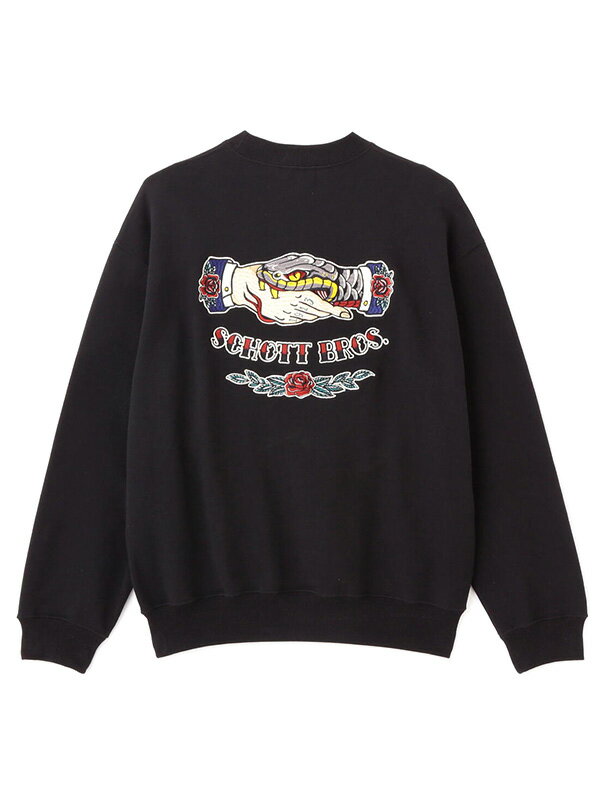 Schott ショット スエット シェイク ハンドスネーク クルー スウェット