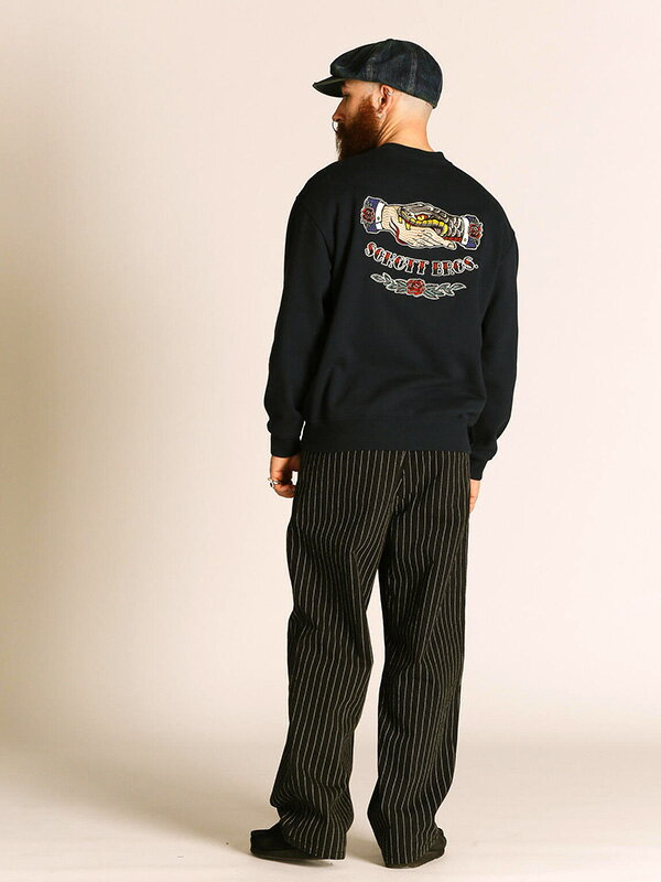 Schott ショット スエット シェイク ハンドスネーク クルー スウェット
