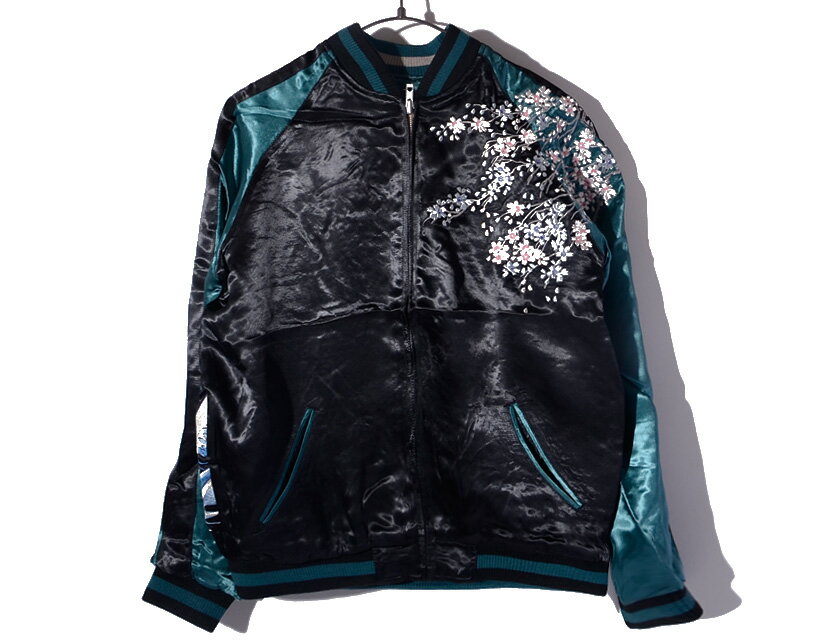 ALGONQUINS スカジャン　ジャケット　アウター 花旅楽団 スカジャン メンズ レディース ユニセックス 葛飾北斎 富嶽三