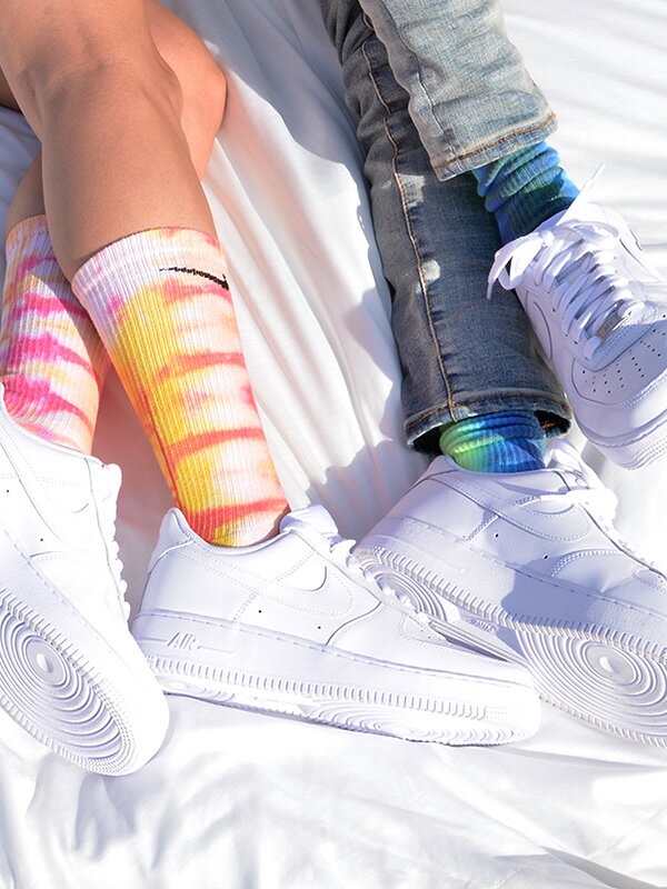 Sock Sammy Jo ソックサミ ジョー ソックス レディース メンズ おしゃれ かわいい ブランド 靴下 ユニセックス Nike ナイキ Atmospheric Crew Socks タイダイ柄 染め ダンス ストリート スケーター カジュアル スポーツ 小物 アクセント Ssj7777