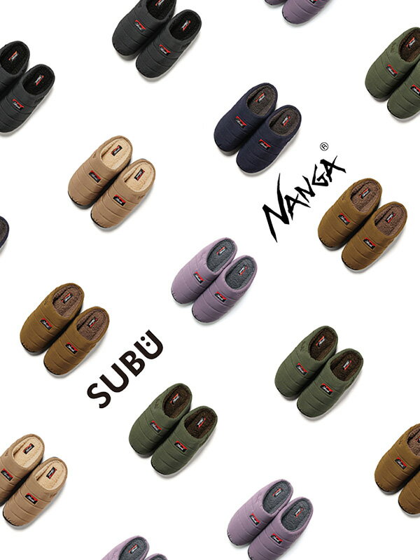 NANGA SUBU スブ サンダル 2023 スリッパ メンズ レディース ナンガ nanga × subu takibi winter sandal 難燃素材 タキビ ユニセックス 冬 冬サンダル シューズ 靴 ルームシューズ 正規品 キャンプ ダウンサンダル TAKIBI WINTER SANDAL ハロウィン ギフト プレゼント