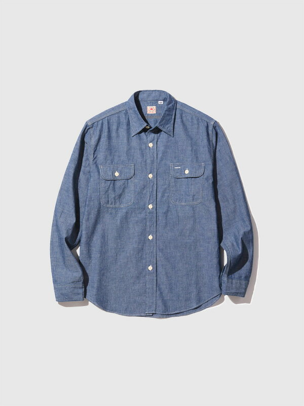 SUGAR CANE シュガーケーン シャツ 長袖 メンズ レディース おしゃれ シンプル カジュアル 綿 100% シャンブレーシャツ L/S BLUE CH...