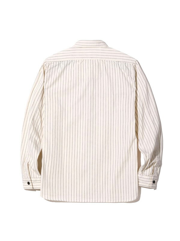 シュガーケーン FICTION ROMANCE ホワイトウォバッシュ シャツ SUGAR CANE シュガーケーン シャツ 長袖 FICTION ROMANCE 8.5oz.WHITE