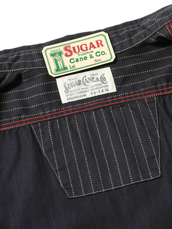 SUGAR CANE シュガーケーン シャツ ワーク ブラック ウォバッシュ