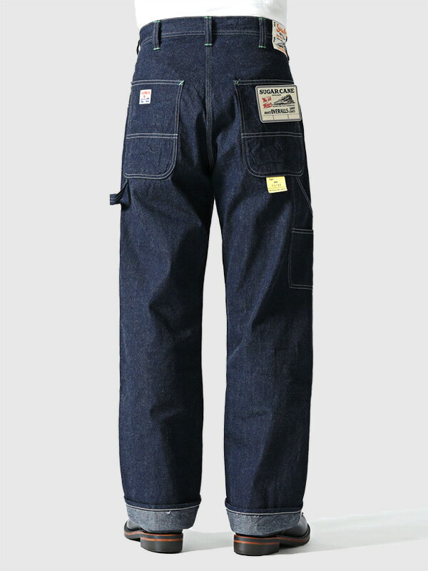 SUGAR CANE シュガーケーン ワークパンツ メンズ レディース デニム パンツ シンプル おしゃれ かっこいい ボタンフライ 11oz. BLUE DENIM WORK PANTS ブルーデニム ドーナツボタン ユニオンチケット 日本製 東洋エンタープライズ SC41822 父の日 ギフト プレゼント