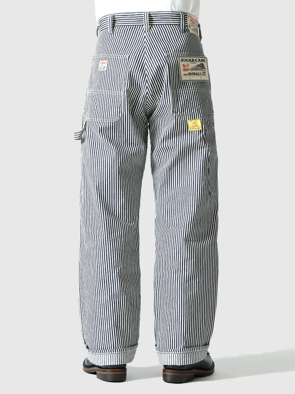 SUGAR CANE シュガーケーン ワークパンツ メンズ レディース デニム おしゃれ かっこいい 11oz. HICKORY STRIPE WORK PANTS 11オンス ヒッコリーストライプ ワークパンツ ペインターパンツ 経年変化 日本製 東洋エンタープライズ SC41823 父の日 ギフト プレゼント