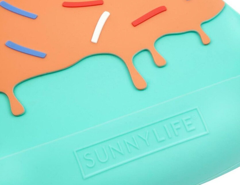 SUNNYLIFE サニーライフ シリコンビブ お食事用エプロン 赤ちゃん ベビー キッズ 女の子 男の子 SILICONE BIB ICE CREAM PASSION FRUIT かわいい プレゼント ギフト 出産祝い 食べこぼし防止 ポケット付き 長さ調整 S8CBBIBIP クリスマス ギフト プレゼント ラッピング