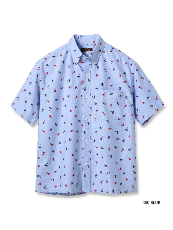 SUN SURF サンサーフ シャツ メンズ レディ―ス 半袖 COTTON OXFORD