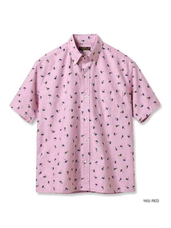 SUN SURF サンサーフ シャツ メンズ レディ―ス 半袖 COTTON OXFORD