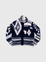 TMT カーディガン ニット レディース メンズ 柄 ネイティブ柄 アシンメトリー おしゃれ かわいい かっこいい NATIVE KNIT CARDIGAN ニ...