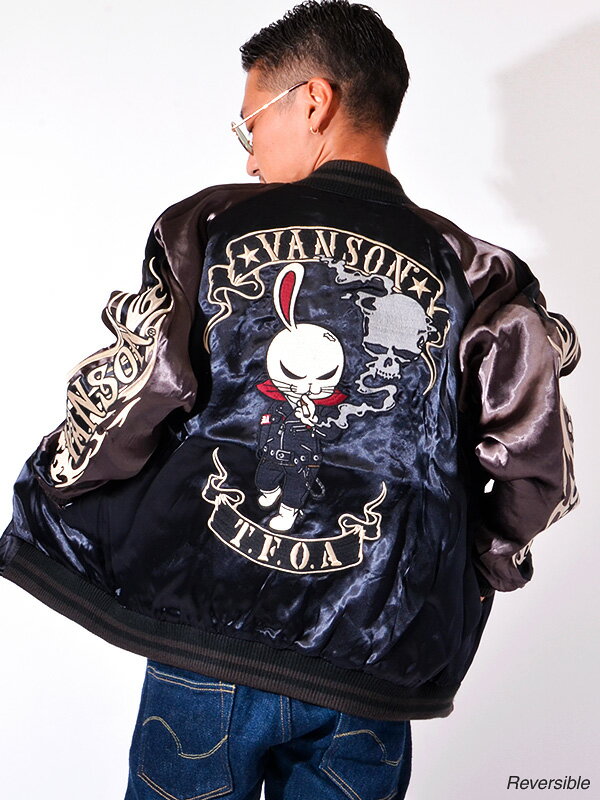 VANSON クローズ × WORST バンソン スカジャン メンズ レディース 龍