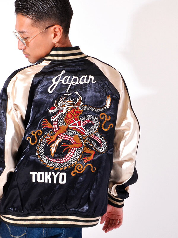 VANSON クローズ × WORST バンソン スカジャン メンズ レディース 龍