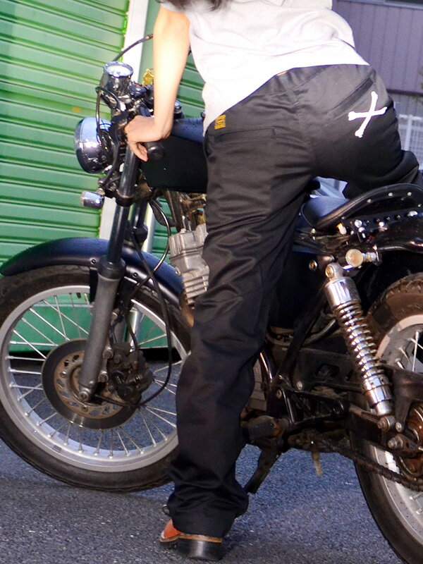 VANSON バンソン パンツ チノパン クロスボーン ワークパンツ 刺繍 綿