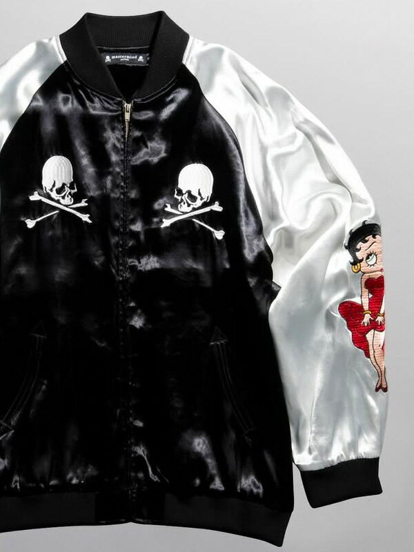 セール MASTER MIND JAPAN 限定ジャガード スカルジャケット MASTERMIND WORLD × BETTY BOOP マスターマインド ワールド スカジャン