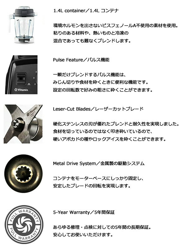 Vitamix バイタミックス E310 ミキサー 氷も砕ける スムージー Vitamix バイタミックス E310 ミキサー 氷も砕ける スムージー