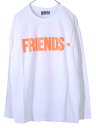 VLONE ヴィーロン ヴィーローン Tシャツ メンズ レディース ユニセックス 長袖 フレンズ FRIENDS LONG SLEEVE SHIRT A$AP Mob エイサップモブ ASAP BARI エイサップ バリ Ian Connor イアン・コナー Kanye West カニエ・ウエスト 愛用ブランド FRIENDS-LST