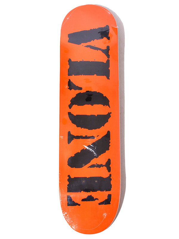 【在庫処分】VLONE ヴィーローン ヴィーロン スケボー デッキ おしゃれ かっこいい ブランド ストリート LA pop up SKATE DECK ポップアップ ロゴ スケートボード 板 インテリア オシャレ ファッション アイテム オレンジ ブラック VSKD03-03 父の日 ギフト プレゼント